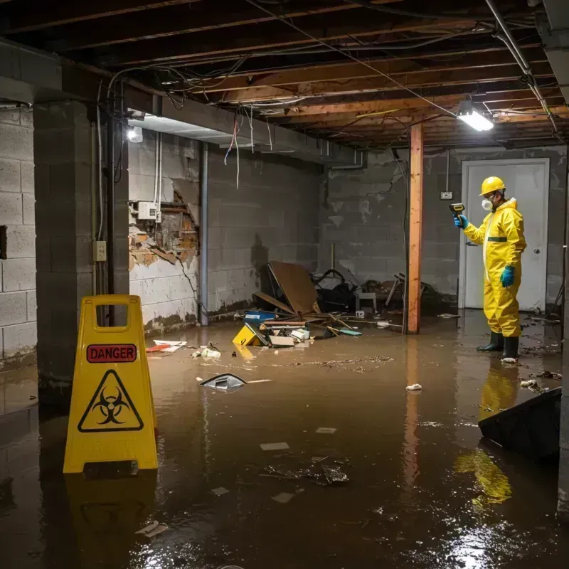 Flooded Basement Electrical Hazard in Mount Sterling, KY Property